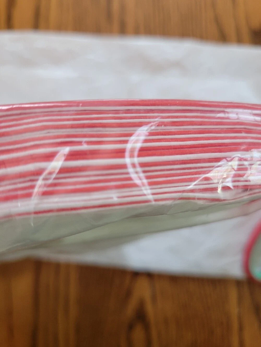Vintage Contempo Festive Santa Paper Napkins - NOS Red & White Holiday Design